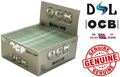 OCB Silver Slim XPERT Fit King Size Slim Smoking Blättchen 1 3 5 10 50 Box