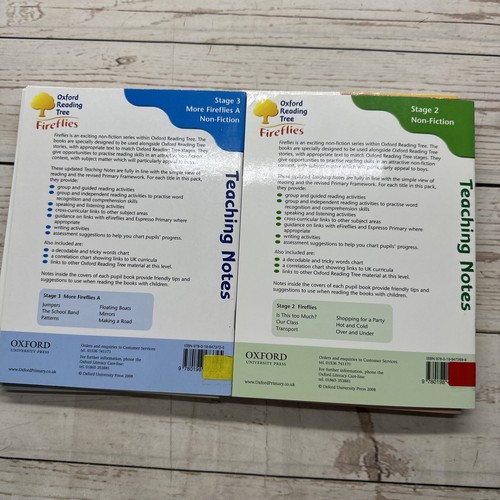 12x Oxford Reading Tree Fireflies Teaching Notes Guided Reading Home School Set - Picture 22 of 23