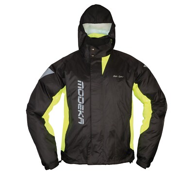 Modeka Ax Dry II Motorrad Regenjacke  Gr. 6XL - Schwarz Gelb