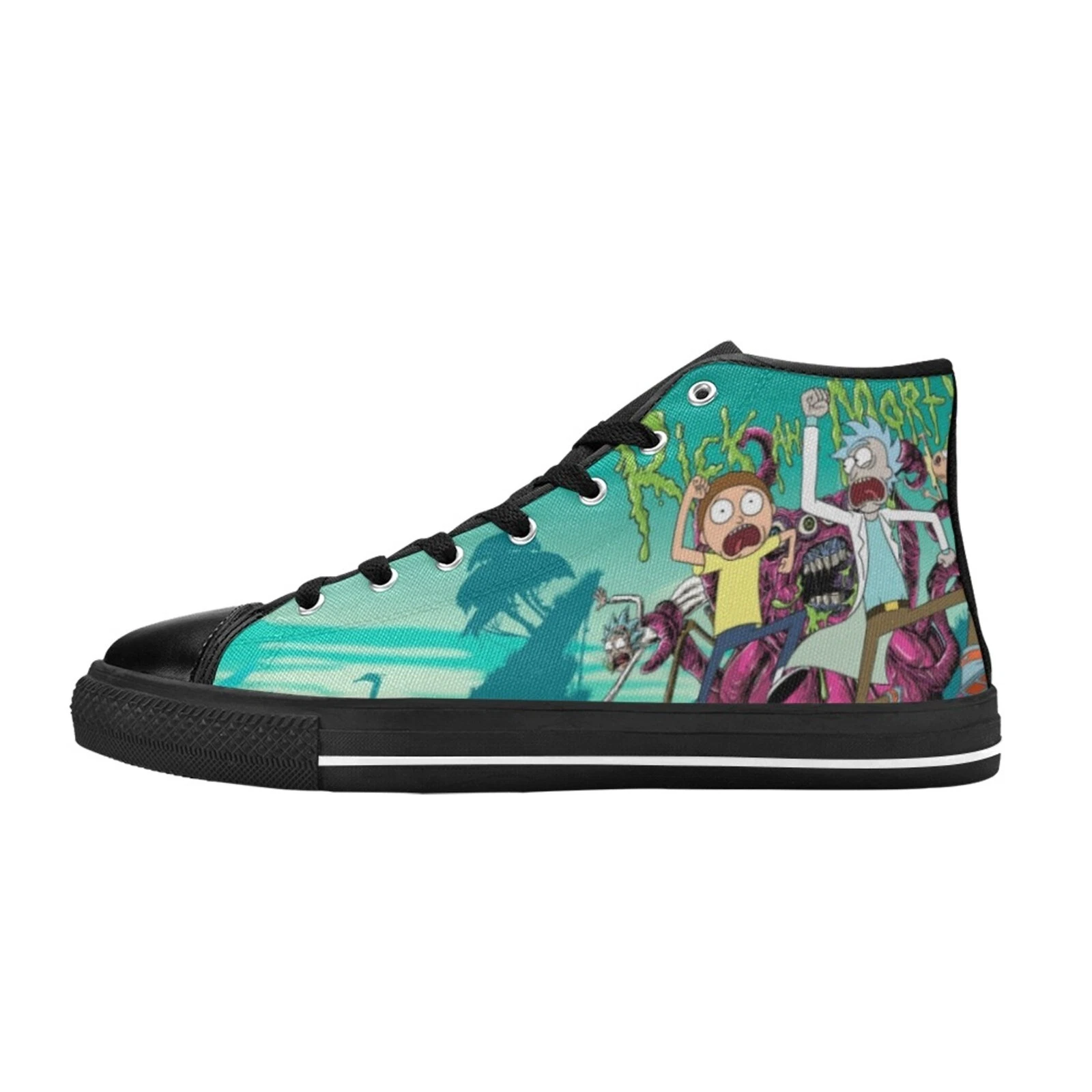 Rick And Rick and Rickandmorty Sneakers High Tops Shoes Canvas