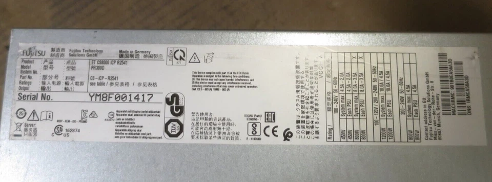 Fujitsu Primergy RX2540 M1 6 Core E5-2620v3 2.40GHz 64GB 16-Bay 2.5" SAS Server - Image 3 of 3