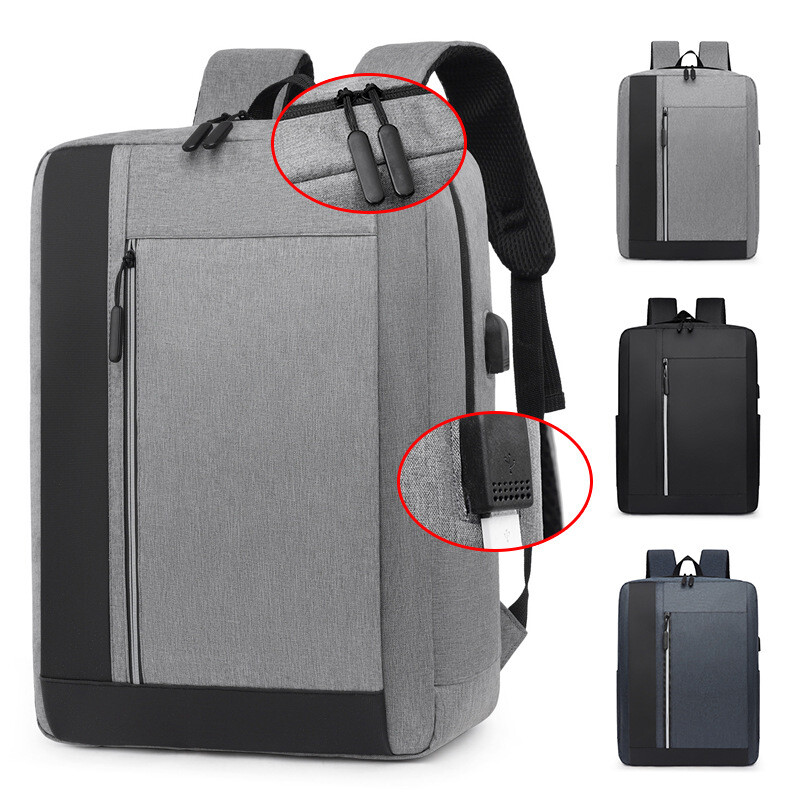 Mochila de viaje durante la noche para computadora portátil para aviones, mochila impermeable para computadora portátil-19 L