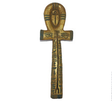 RARE ANCIENT EGYPTIAN ANTIQUE WOODEN ANKH KEY Of Life King Tomb Protection (B0+)