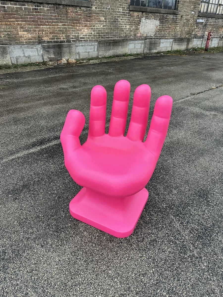 Pink on sale hand chair