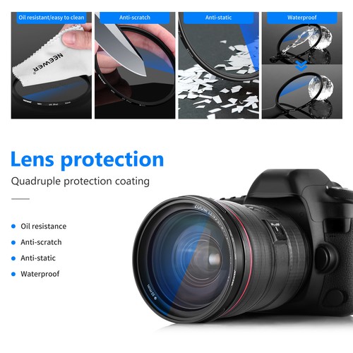 Neewer 55mm MRC UV Protection Filter 30 Multi-Layer Coated/High Definition - Picture 6 of 7