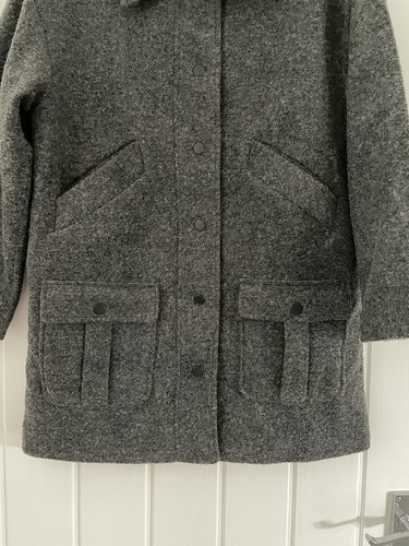 LA REDOUTE SEÑORA ABRIGO MEZCLA LANA GRIS REINO REINO TALLA 6 TOTALMENTE NUEVO - Imagen 4 de 6