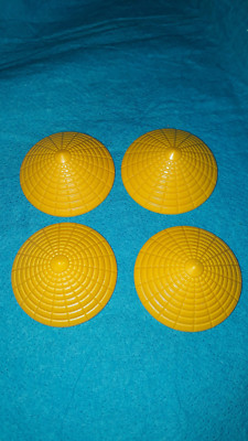 Playmobil Asiat 4 x Hut Chinese Reisbauer Set top