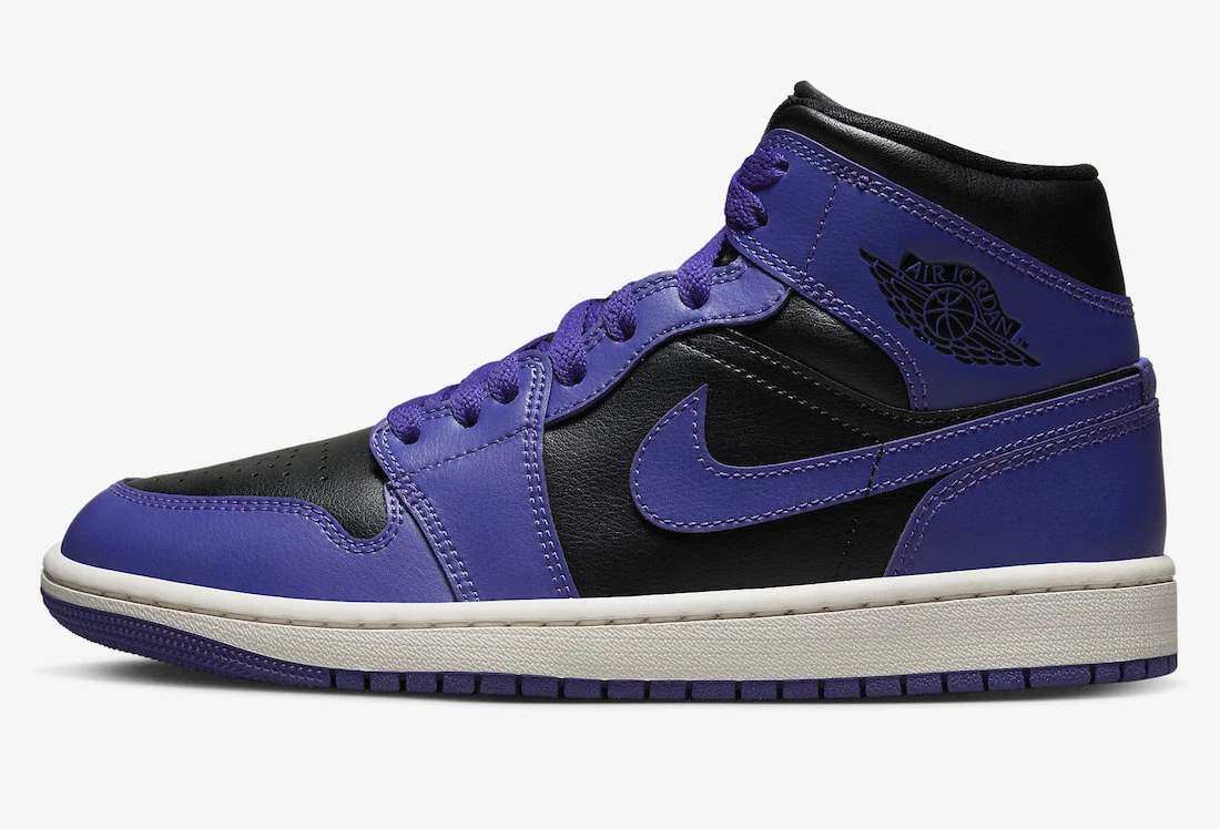 Nike Air Jordan 1 Mid Dark Concord Purple Black BQ6472-051 Womens New | eBay