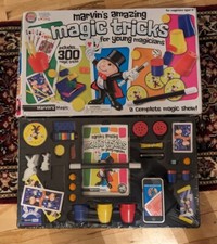 New Marvins Box Of Magic Trick Games Damaged Outer Box Only 