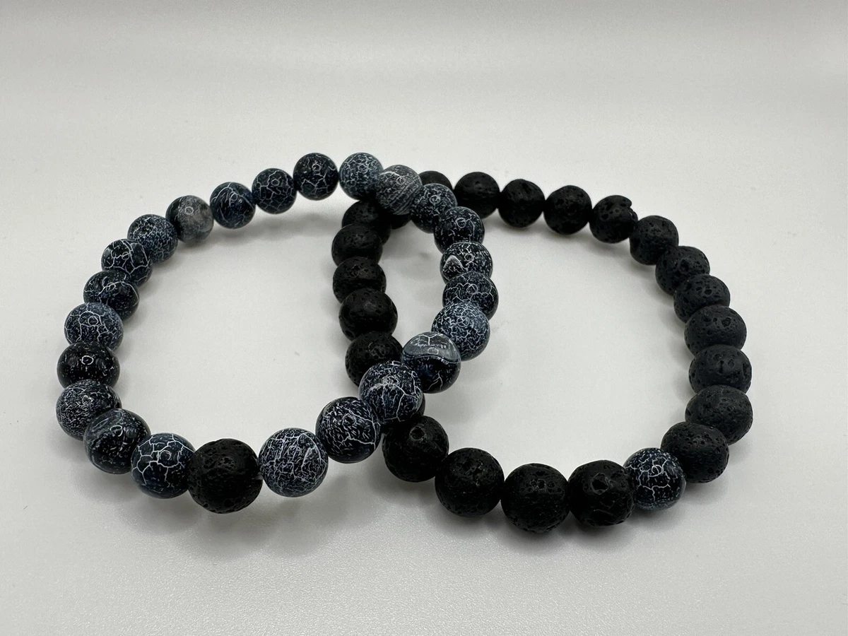 Pair 2 Pc Distance Couples Bracelets Friendship Bracelets Blue