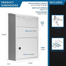 Barska 11 X 16 Large Legal Envelope Drop Box ...
