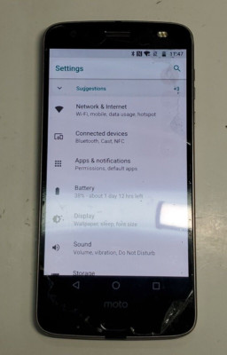 Motorola Moto Z2 Force XT1789-04 64GB Gray T-Mobile Only - Read Details  - 3J9T