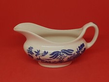 Gravy/Sauce Boat OLD WILLOW, English Ironstone Tableware