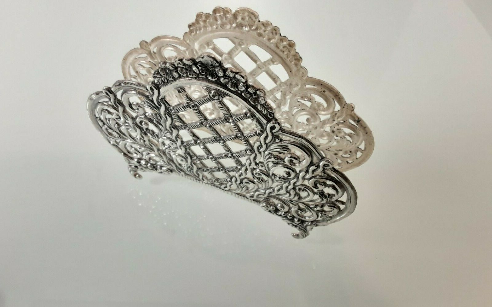 Sterling silver napkin holder. eBay