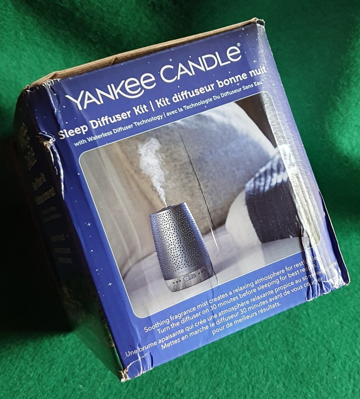 NEW! YANKEE CANDLE ELECTRIC SLEEP DIFFUSER STARTER KIT PEACEFUL DREAMS SILVER eBay