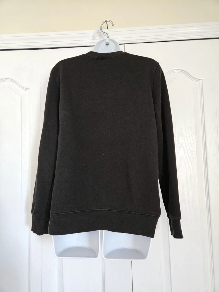 Sudadera con lentejuelas bordadas calabazas gato Halloween edición navideña talla mediana Foto 4 de 4