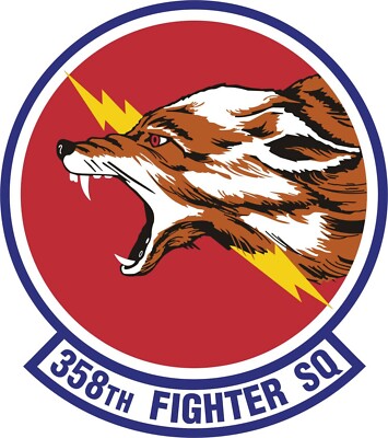 USAF 358th Fighter Squadron Self-adhesive Vinyl Decal
