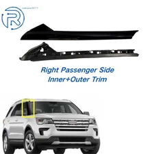 For Ford Explorer 2011-2019 Pair Windshield A-Pillar Molding Trim Right Side