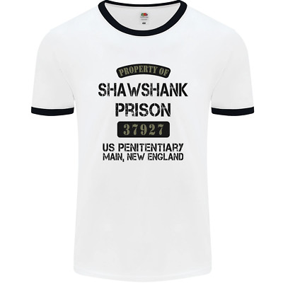Property Of Shawshank Prison Film 90s Herren Ringer Maglietta