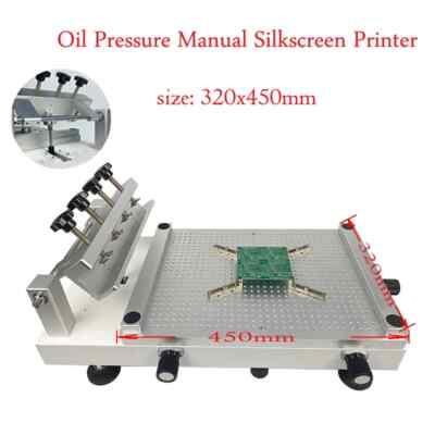 Oil Pressure Chip Repair Manual Silkscreen Printer Red Glue Printing Platform