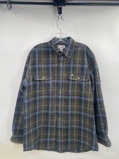Carhartt Men  s L Heavyweight Flannel Plaid Shirt Long Sleeve S216 Regular Fit