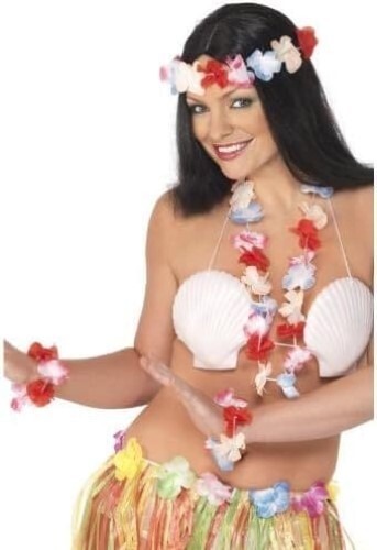 Hawaiian Lei Set Multi Coloured