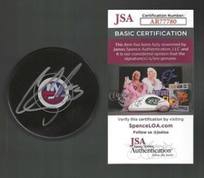 Casey Cizikas Signed New York Islanders Puck JSA COA