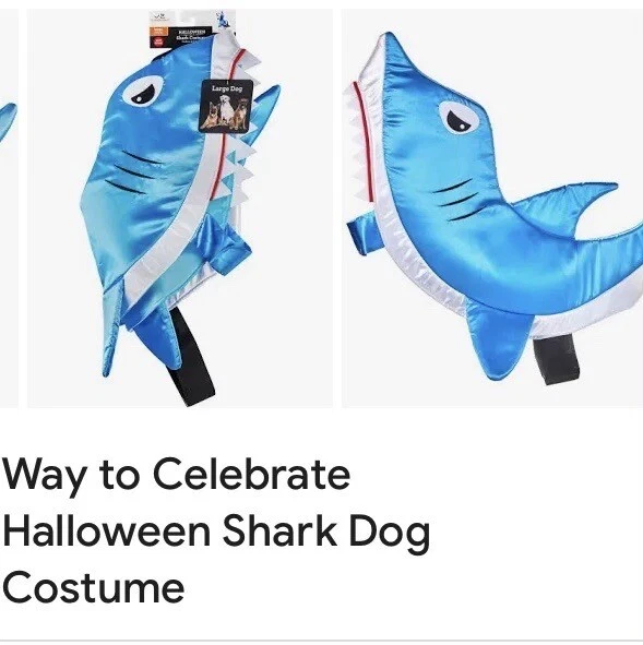 Way to Celebrate Halloween Shark Dog Costume XS (good For A Mini 5 -10 Lb Dog - Image 2 of 4