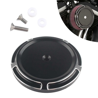 For Harley Dyna Breakout Electra Road Glide Night Train Air Cleaner Cover Black
