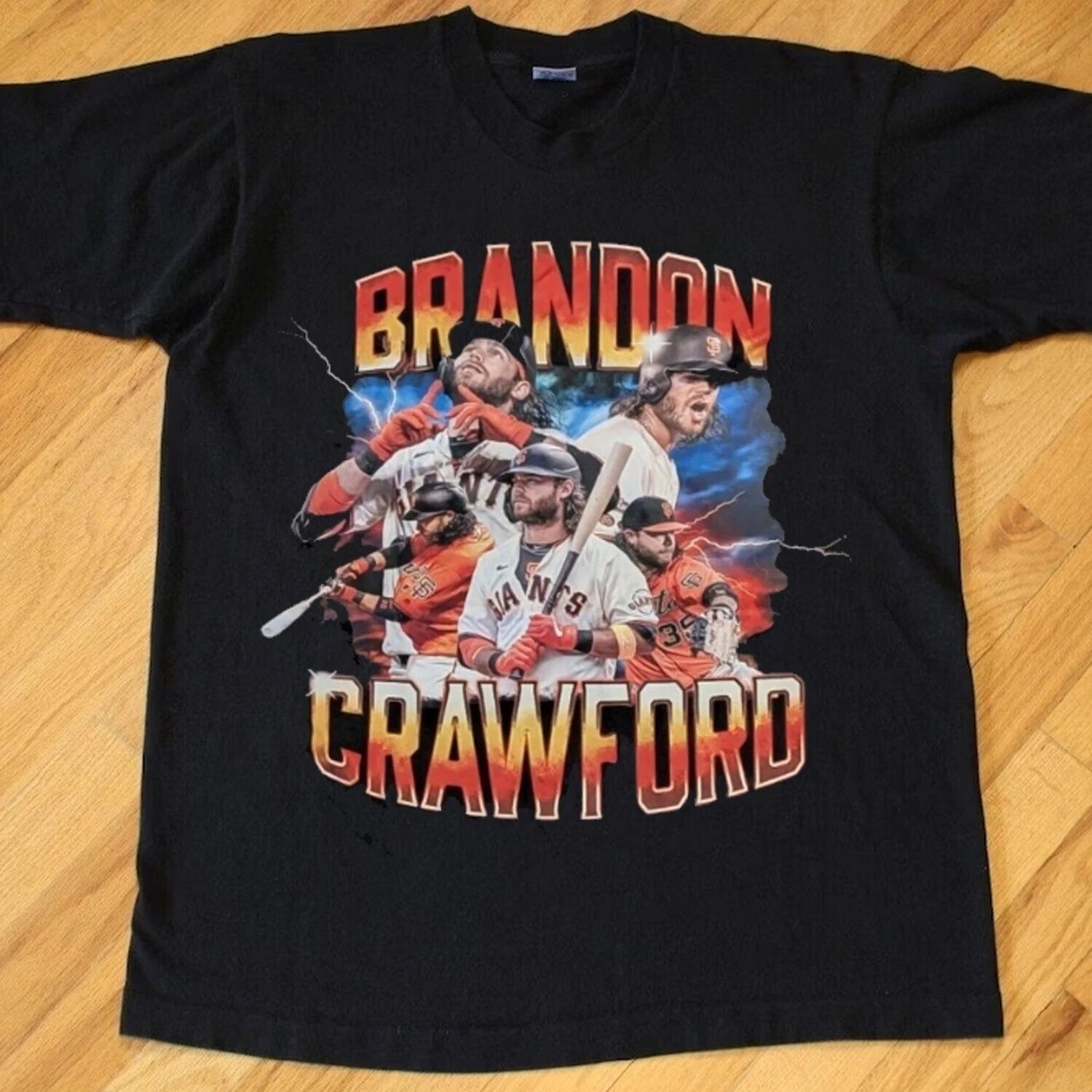 Brandon Crawford reprint celebration T-shirt or hoodie for fans