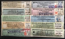 #C01 Kupon-Posten : 10 verschiedene deutsche Zinsscheine / Dividendenscheine