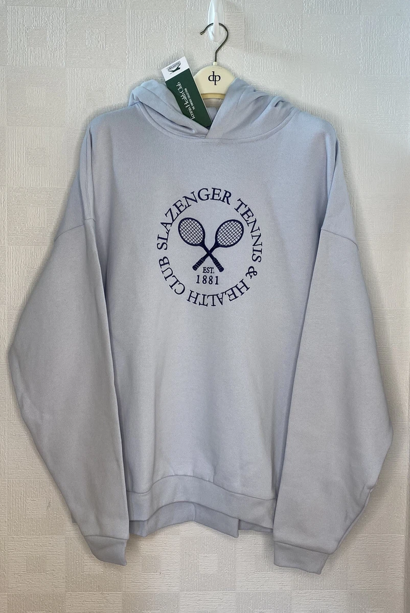 Slazenger Tennis Health Club 'The Vintage Collection' Blue Hoodie UK 12 NEW  🌂 | eBay
