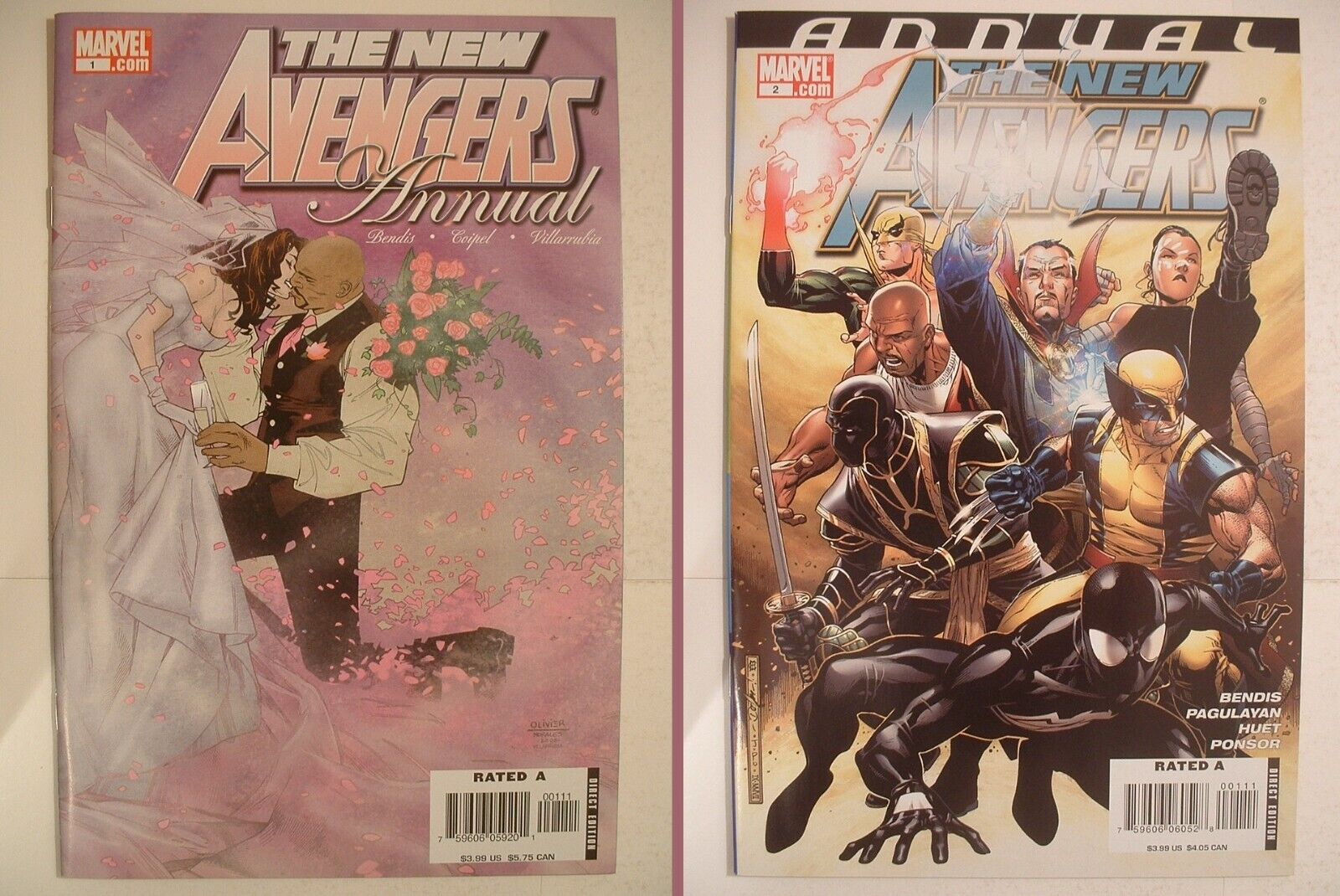 New Avengers Annual Lot – Marvel – #1 (2006) and #2 (2008)! Two Big Issues!!