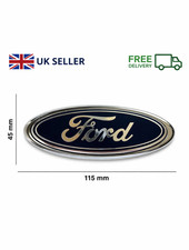 Ford Fiesta Blue Oval Badge 115mm x 45mm Replacement Front/Rear Emblem
