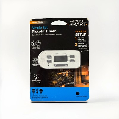 My Touch Smart Simple Set Digital Plug-in Timer Indoor .