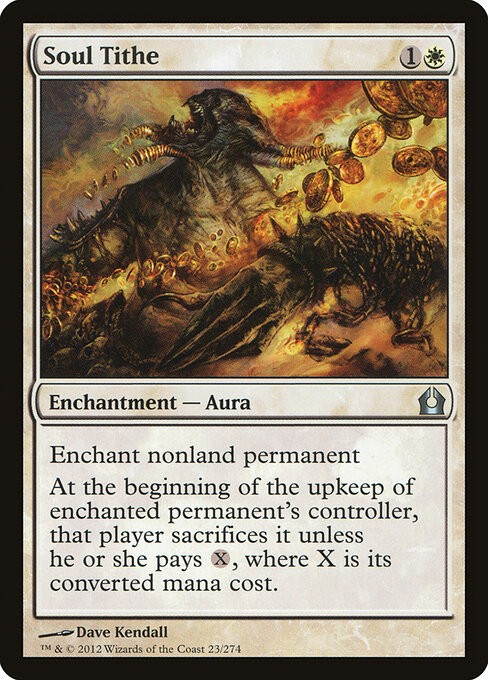 Soul Tithe Foil Return to Ravnica 23 NM MTG