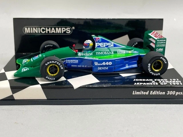 1:43 MINICHAMPS 410910332 Jordan Ford 191 Japanese Grand Prix 1991 #32 - Image 3 of 4