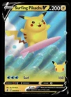Surfing Pikachu V Celebrations 008/025 Pokemon Card TCG