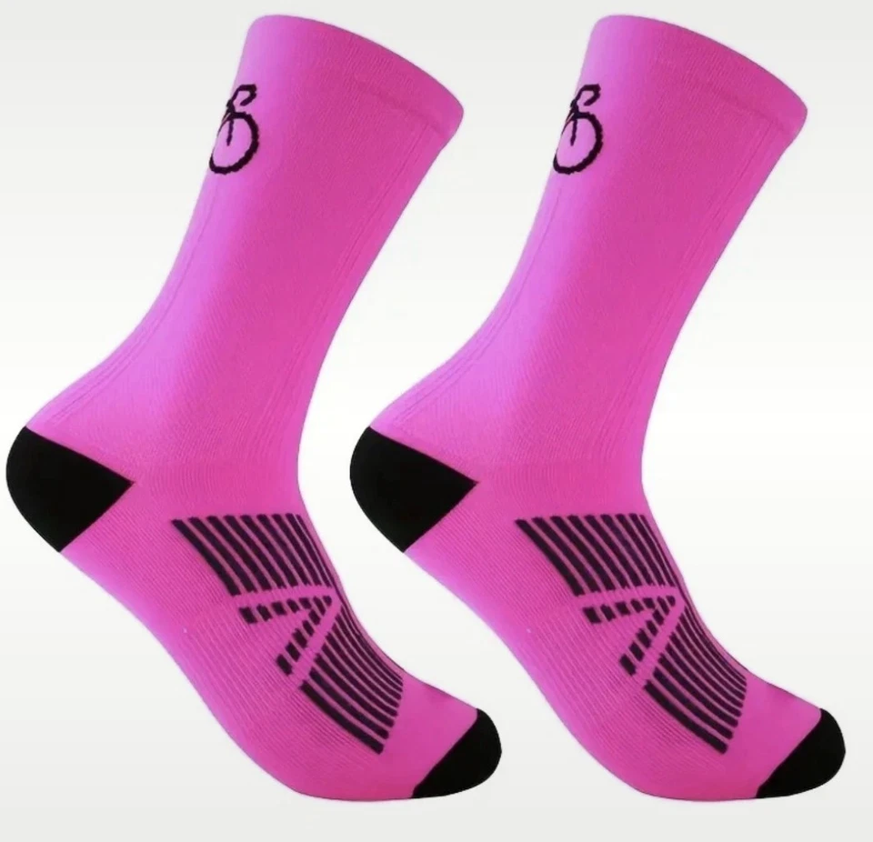 4 Paia Calze Uomo Ciclismo Corsa Mtb Gravel Taglia Unica - Immagine 4 di 4