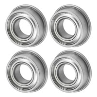 FüR MF84ZZ Flansch-Kugellager 4X8X3Mm, 4Er-Pack Metall-Dichtung Chromstahl