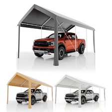 10x20ft Adjustable Carport Heavy Duty Outdoor Canopy Shelter Garage Storage Shed