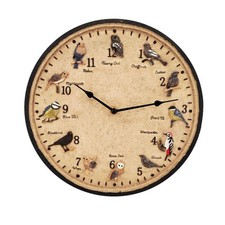 Outdoor Vogel Uhr IP44 Vogel Wanduhr batteriebetrieben f&uuml;r Terrasse