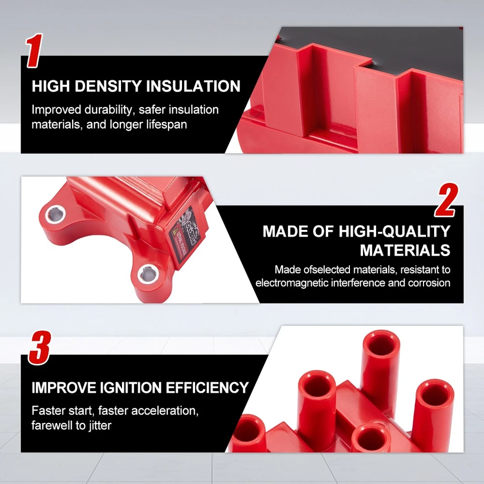 Катушка зажигания, свечи зажигания и провода для 2001-2004 Ford Mustang 3,8 л 3,9 л FD498 - Изображение 4 из 4