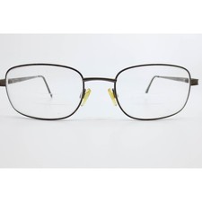 Looking Glass 7562 Eyeglasses Brown Demi Amber Rectangular Metal Frames