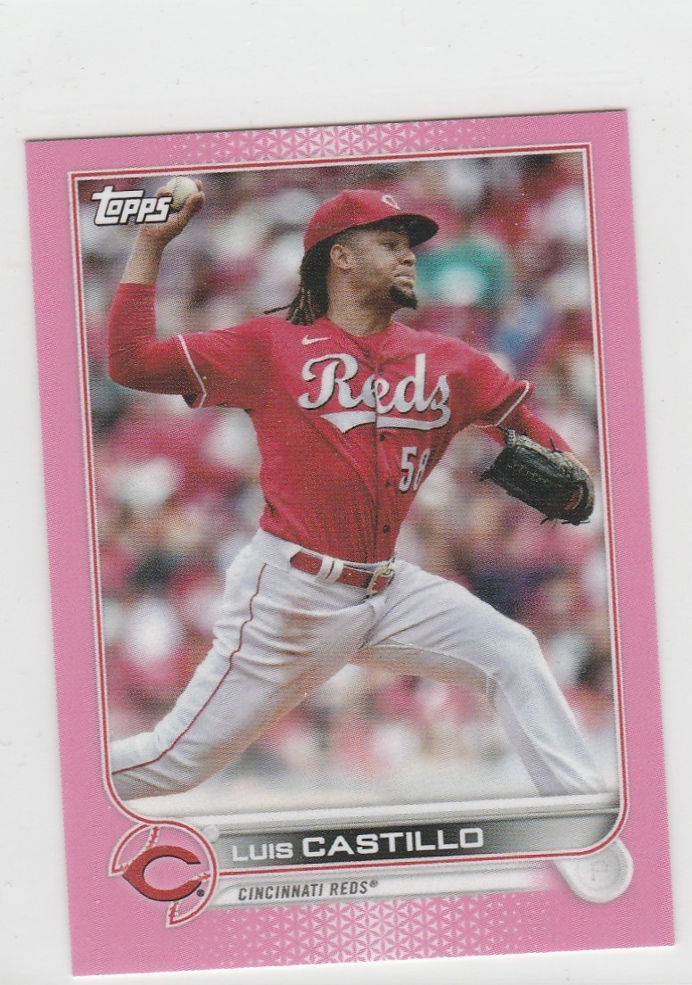 2022 Topps Mini Pink Parallel 16/25 Luis Castillo #392 Cincinnati Reds