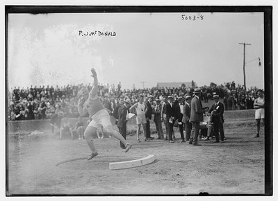 Photo:Pat McDonald Shot Put Athlete Track Field 1915-1920