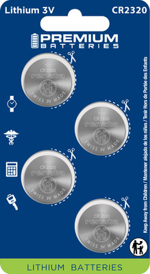 Premium Batteries Renata CR2320 3V Child Safe Lithium Coin Cell (4 Count)