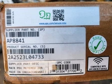 APC AP8841 Rack PDU Metered 30A 120V (10) C13 (2) C19 IEC Outlets Power Strip