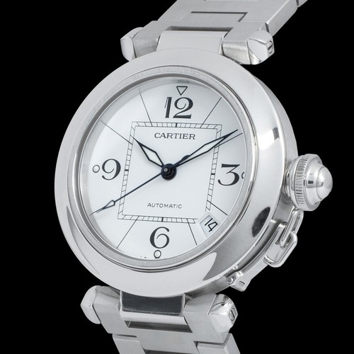 Cartier Pasha C 2324 Quadrante Bianco 35 mm - Foto 3 di 4