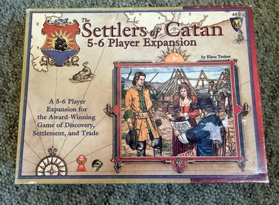 Siedler von Catan 5-6 Spieler Erweiterung Vintage 1999 Version geprüft & komplett